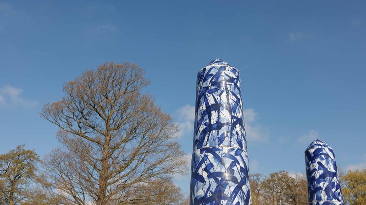 Felicity Aylieff, Expressions in Blue, Courtesy Adrian Sassoon, London